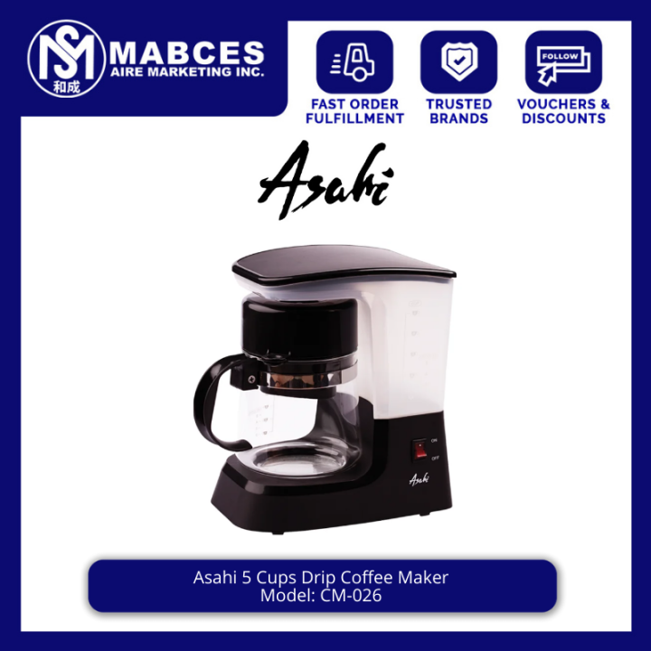Asahi 5 Cups Drip Coffee Maker CM026 Lazada PH