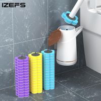 IZEFS Disposable Toilet Brush Home Accessories Cleaning Brush Bathroom Cleaning Tool Home Toilet Cleaner WC Bathroom Accessories