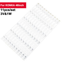 495mm 11Pcs / Set Led TV Backlight Strip สําหรับ KONKA 48inch 3V 1W Led Strip Bar Light KL48PH305U 303MS480034