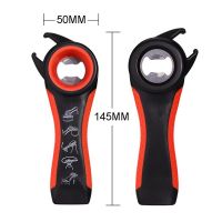 ↂ♣✗ 5 in 1 Multifunction Twist Bottle Opener All in One Jar Can Red Wine Beer Lid Twist Off Easy Open Claw Kitchen Opener