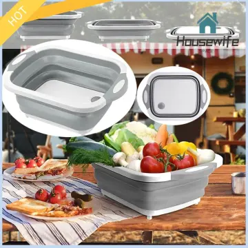 3in1 Chopping Board Multi-Function Kitchen Plastic Silicone Foldable Dish  Tub Portable Collapsible Cutting Board - China Kitchen Implements and Cutting  Board price