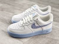 Air Force 1 LoW“Hydrogen Blue รองเท้าออกกำลังกาย เวอร์ชั่นเกาหลี กลางแจ้ง ผู้ชายและรองเท้าผู้หญิง จริง