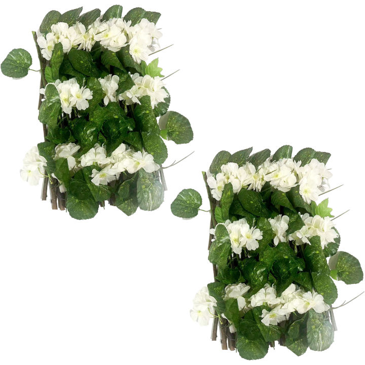 รั้วดอกไม้ประดิษฐ์บาน-hji-แผงรั้วดอกซากุระปลอมแบบหนาแน่นสำหรับตกแต่งสวนกลางแจ้ง