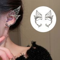 Elf Ear Cuffs Fairy Earrings Fantasy Ear-Clips Wrap Around Earrings Elves Halloween-Cosplay Earrings for Party