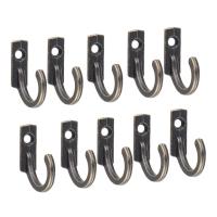 5/10 PCS Single Prong Hook Mini Size Wall Mounted Retro Cloth Hanger for Coats Hats Towels Keys Clothes Hangers Pegs
