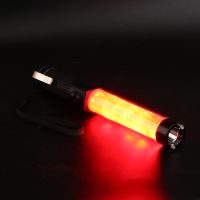 Traffic Wand Led Light Traffic Control Wand Safety Traffic Light for Parking Guides Outdoor Camping with Wrist Strap Lanyard