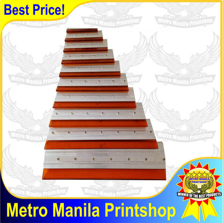 Double Layer Aluminum Handle Squeegee with V Shape 70 Durometer