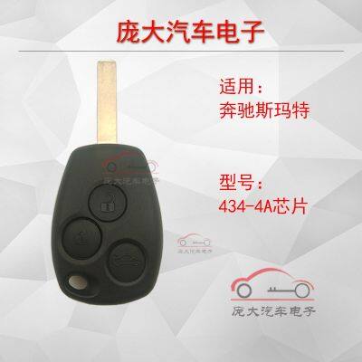 433-4a chip for smart key assembly of new Mercedes Benz smart 453 straight remote control key