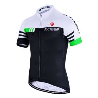 【LZ】❧  X-TIGER camisa de ciclismo masculina verão manga curta respirável anti-pilling eco-friendly bike clothing top com webbing antiderrapante