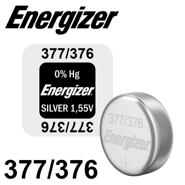 Energizer 377/376 SR66 / SR626SW watch batteries with silver oxides -  Energizer