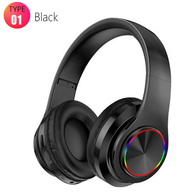 Wireles Bluetooth Headphone Over-Ear Foldable Colorful Stereo Computer Wireless Earphone Noise Cancellation HIFI TV Game Headset