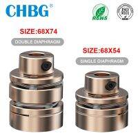 Flange Coupling CHBG LED D68L54/74 Flexible Motor Shaft Coupler Aluminium Diaphragms Universal Joint For 3D Printer Cardan Rc