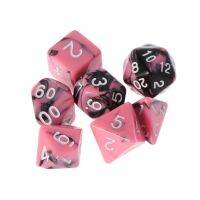 【✆】 7ชิ้น/เซ็ตลูกเต๋าสำหรับ D4-D20หลายด้าน Dices Polyhedral