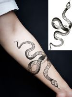 Tattoo Sticker Temporary Tattoos Snake Tattoo Temporary Tattoos for Men Womens Tattoo Arm Tattoo Chest Stickers Cute Art Tatoo