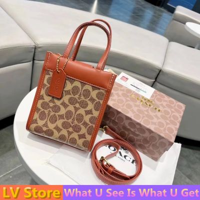 (พร้อมกล่อง) coach Mini Tote Bags Sling Bag For Women On Sale Authentic Original 2022 New Korean Fashion Large Capacity Leather Handbag Clutch Bag on Purse Cross Body Shoulder Bag Shopping Bag Travel Cosmetic Bag Office Work Handle Bag กระเป๋า