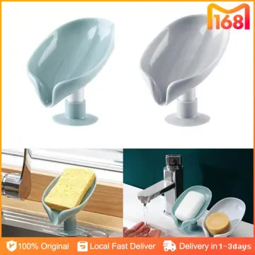 Suction Cup Self-Draining Soap Dish, Soap Accessories