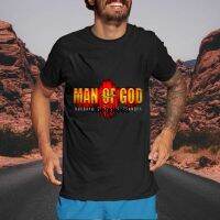 MAN OF GOD สีดำ T ShirtFather วัน GiftGift Unisex Shirtvnecklong ShirtGift สำหรับ DadPapa T เสื้อ2020Daddy T เสื้อ