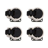 4 Pcs Retractable Leveling Casters Industrial Machine Swivel Caster Castor Wheel for Office Chair Trolley 330 Lbs Capacity GD-40F