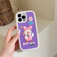 เคสโทรศัพท์ลายการ์ตูนรูปสัตว์3D สามมิติรูปเป็ดสำหรับ14 13 12 11 Pro Max เคสนิ่มป้องกันการตกน่ารัก