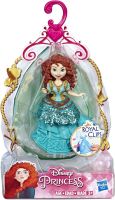 Disney Princess Merida Collectible Doll with Glittery Blue &amp; Gold One-Clip Dress, Royal Clips Fashion Toy