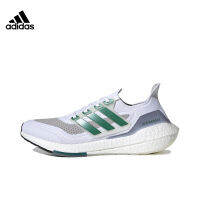 [กล่องเดิม] รองเท้าผ้าใบรองเท้าวิ่งทอ UItraboost 21 FZ1925 สีขาวแดง