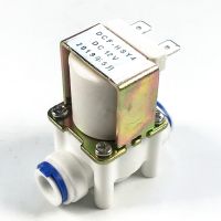 1PC For RO Filtration Machine Pipeline Water Dispenser solenoid valve quick push in connect 3/8" water Straight-through valve Valves