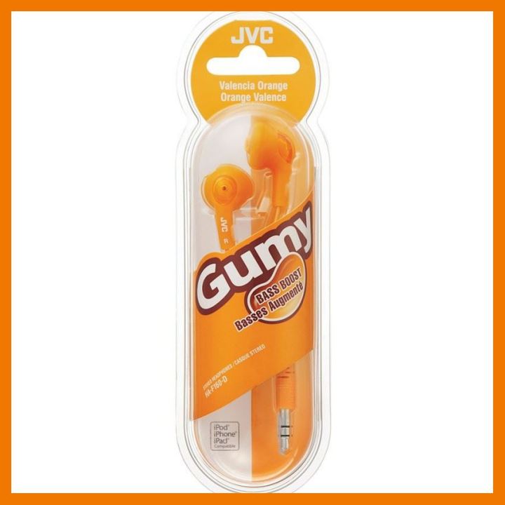 สินค้าขายดี!!! JVC HA-F160D Soft Rubber Body Gummy Plus (Orange) หูฟัง ประกันศูนย์ 1 ปี ที่ชาร์จ แท็บเล็ต ไร้สาย เสียง หูฟัง เคส ลำโพง Wireless Bluetooth โทรศัพท์ USB ปลั๊ก เมาท์ HDMI สายคอมพิวเตอร์