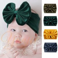 【CC】 Soft Bow Headband Baby Turban Elastic Newborn Hair Band New Large Wrap Accessories