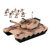 MagiDeal Military Tank Model Degree Rotating Fort Inertial Vehicle Tank Model Toy