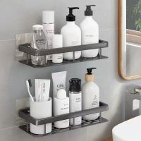 High-end no-punching bathroom toilet shelf washstand supplies storage wall toilet shelf wall-mounted