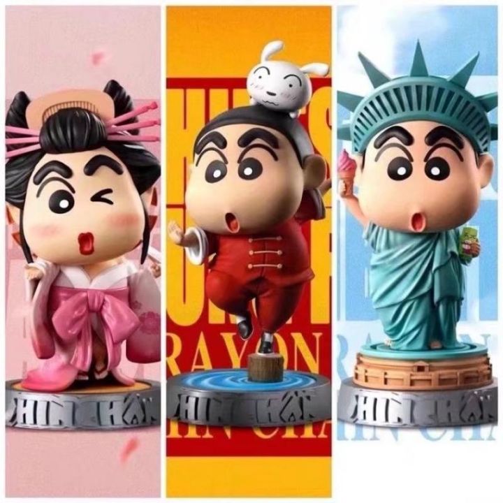 crayon-shin-chan-โมเดลตุ๊กตาขยับแขนขาได้แบบคอสเพลย์อะนิเมะคาบูกิชินจังของเล่นโมเดลสะสมรูปปั้น