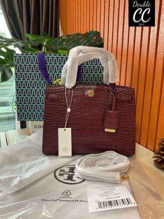 (แท้ 💯‼ from Factory) WALKER EMBOSSED SMALL SATCHEL Lazada.co.th