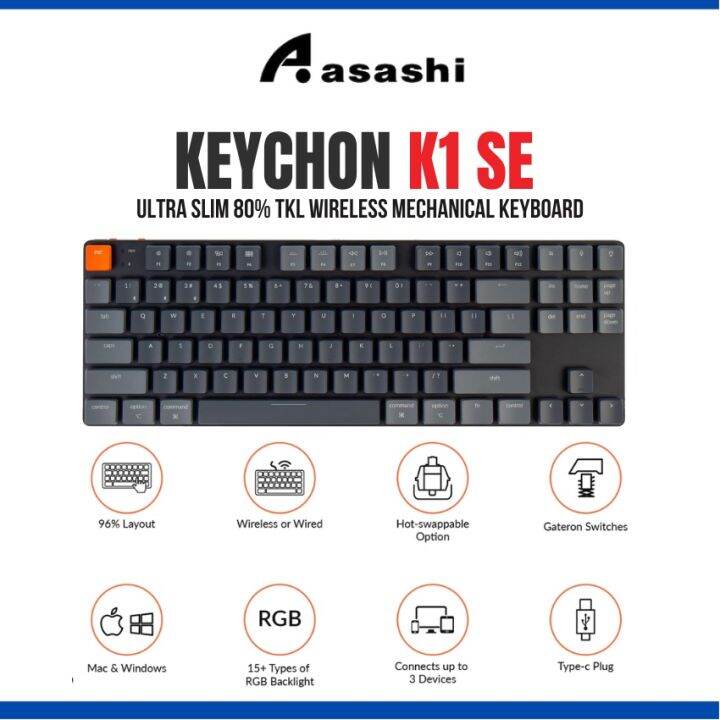 Keychron K1 SE Wireless RGB Aluminum Low Profile Mechanical Keyboard Lazada