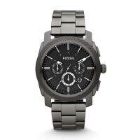 พร้อมสต็อก ! fossil Original  Machine Chronograph Smoke Stainless Steel Watch FS4662