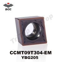 【✔In stock】 luaozhan เครื่องมือ Zcc Ccmt 09t304 Em Ybg205 10ชิ้น/ล็อต Zcc Ct ซีเมนต์คาร์ไบด์ Cnc เครื่องมือตัดเปลี่ยน Ccmt09t304แทรก