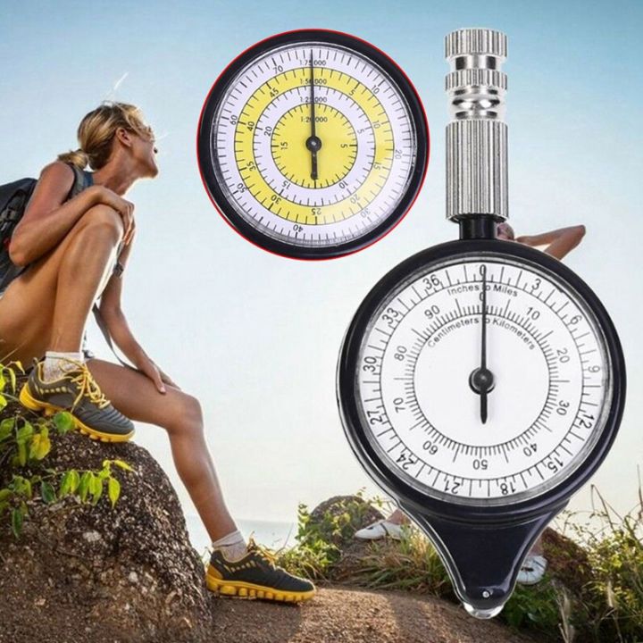 map-rangefinder-odometer-multifunction-compass-curvimeter-climbing-map-scale-ruler-hiking-camping-survival-guiding-tool
