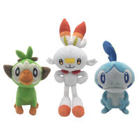 Pokemon Sobble Scorbunny Grookey Cartoon Elf Figure Plush Soft Stuffed Collection Pikachus Toys For Kid Christmas Gift Peluches