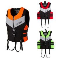 Adults Life Jacket Neoprene Life Vest Water Sports Fishing Water Ski Vest Kayaking Boating Swimming Drifting Safety Vest NEW