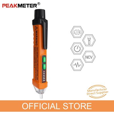 Peakmeter ดินสอ Pm8908c แบบไม่สัมผัส Ac เครื่องวัดโวลต์เครื่องวัดระยะ12V-1000V ปากกาชนิดทดสอบ Ncv เครื่องวัดโวลต์