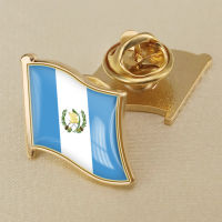 Guatemala Guatemalan Flag Crystal Resin Badge Brooch Flag Badges of All Countries in the World All-metal Brooch Copper Brooch Collection