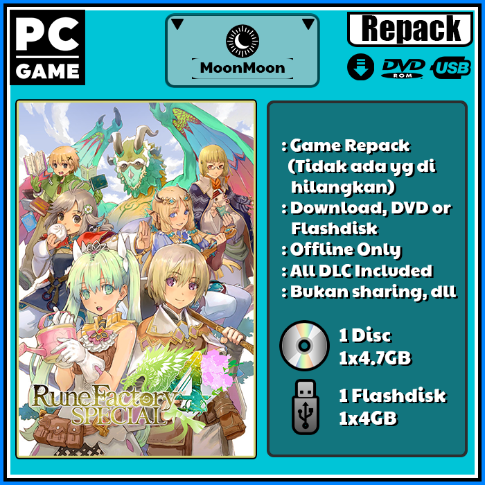 Rune Factory 4 Special (2021) All DLCs [PC Laptop Game Termurah