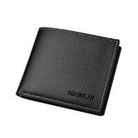 Pu Leather Men Short Wallet Thin Style Folding Young Men Credit Card Holder Wallet Wallets