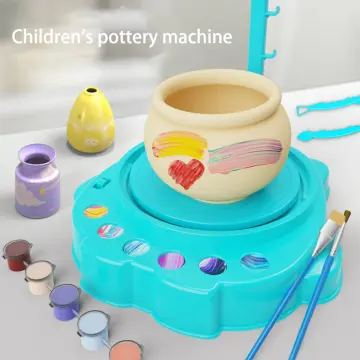 Kids Pottery Wheel Kit DIY Handmade Electric Clay Toys Children