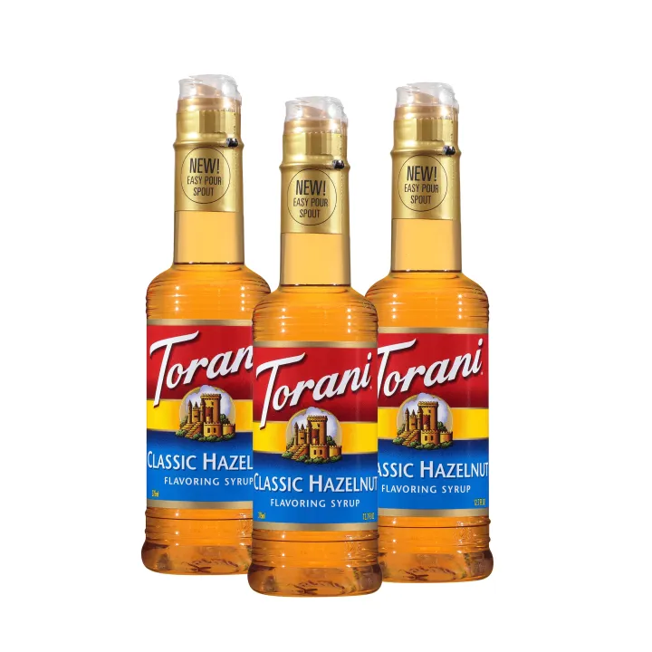TORANI Classic Hazelnut Syrup 3bottles (375ml per bottle) Lazada PH