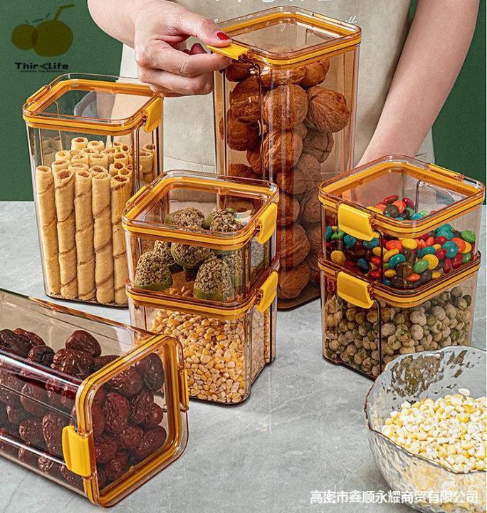 700/1300/1800ML Food Storage Container Plastic Kitchen