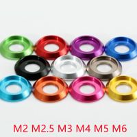 5-10pcs M2 M2.5 M3 m4  m5 m6 m8 colourful Aluminum cup head washer for button head screw Clamps