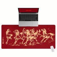 Large Office Computer Desk Mat Table Keyboard Big Mouse Pad Eight Horses Laptop Cushion Desk Non-slip Mat Gamer Mousepad Mat