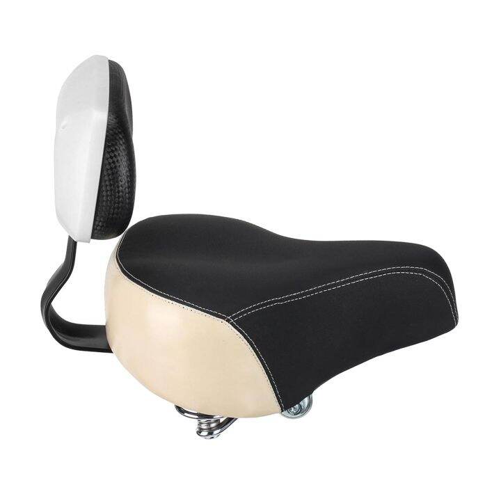 Bike Seat With Backrest, Universal Wider Bicycle Backrest Saddle Seat