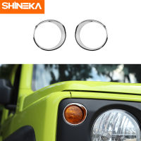 SHINEKA Car Exterior Front Signal Turn Signal Decorative Circle Cover Accessories for Suzuki Jimny 2019 2020 2021 2022+