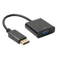 1080P DP Displayport ตัวแปลงสัญญาณวิดีโอตัวผู้เป็น VGA ตัวเมียสายอะแดปเตอร์